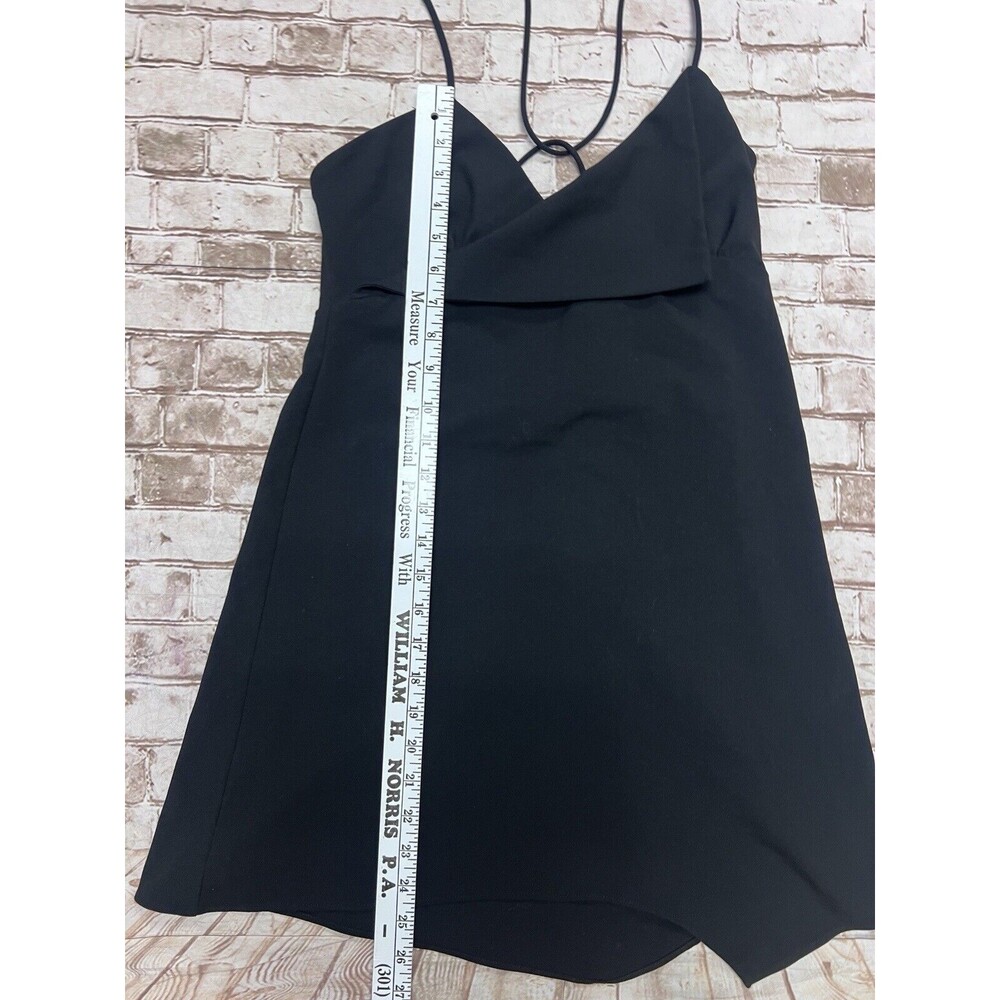 Zara Black Mini Slip Dress - Picture 6 of 10